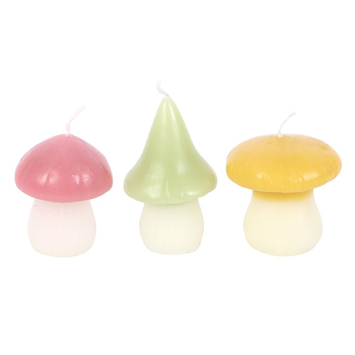 Pastel Mushroom Candles
