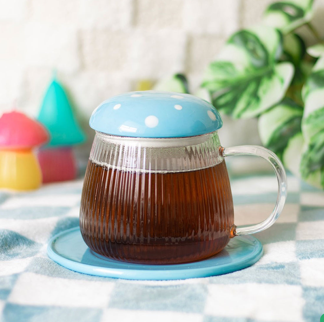 Glass Mushroom Mug